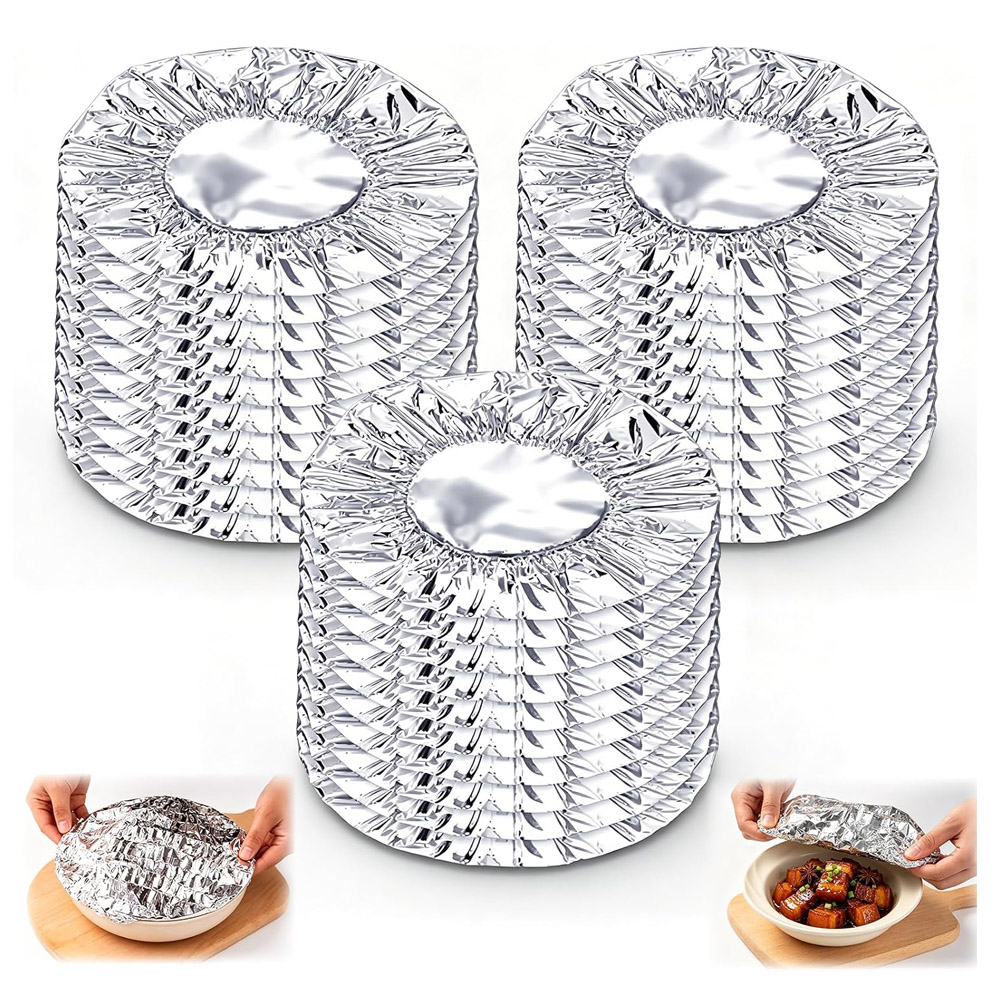 Meal Prep Bowl - Wielorazowe pokrywki z folii aluminiowej na