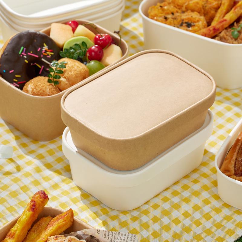 Meal Prep Bowl - 10 sztuk kwadratowych jednorazowych pudełek na