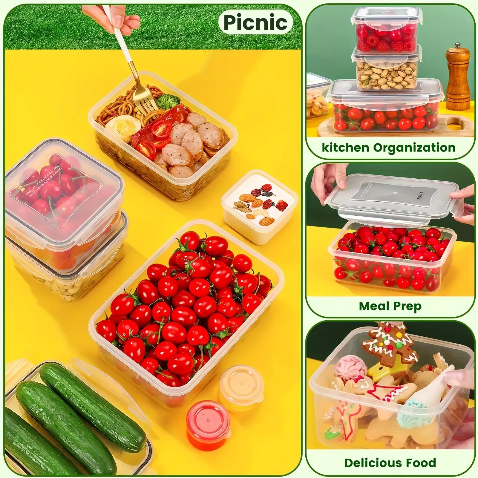 Zestaw 12 sztuk szczelnych poj – Meal Prep Kitchen recenzja i cena